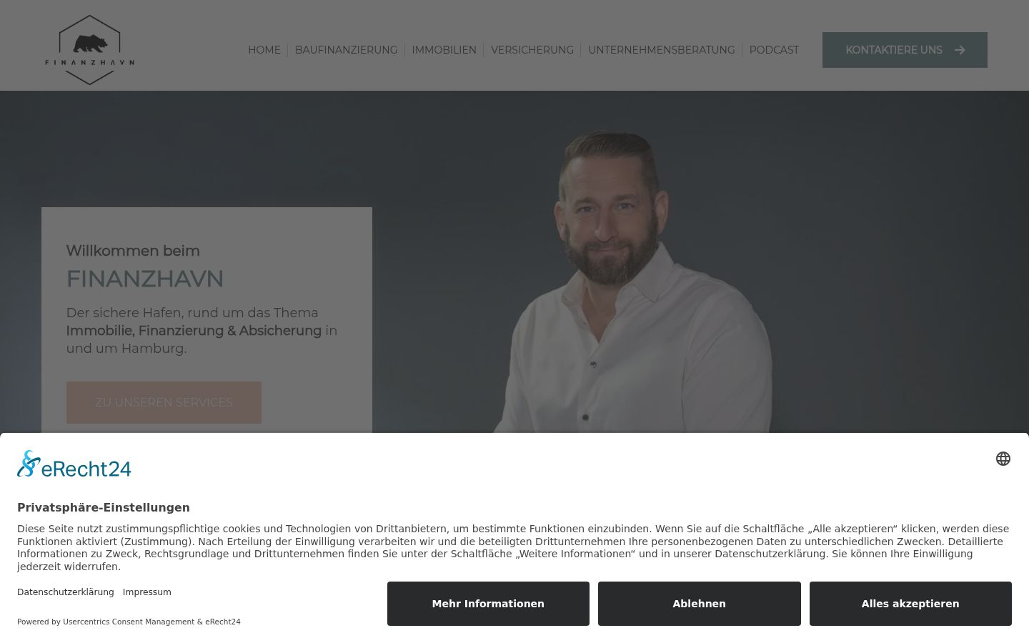 Screenshot tal-banner tal-kunsens muri qabel kwalunkwe interazzjoni