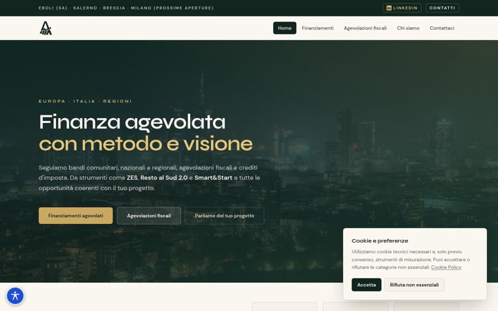 Screenshot of finanziamenti-agevolati.com