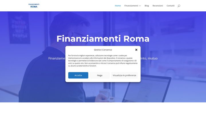 Screenshot of finanziamenti.roma.it