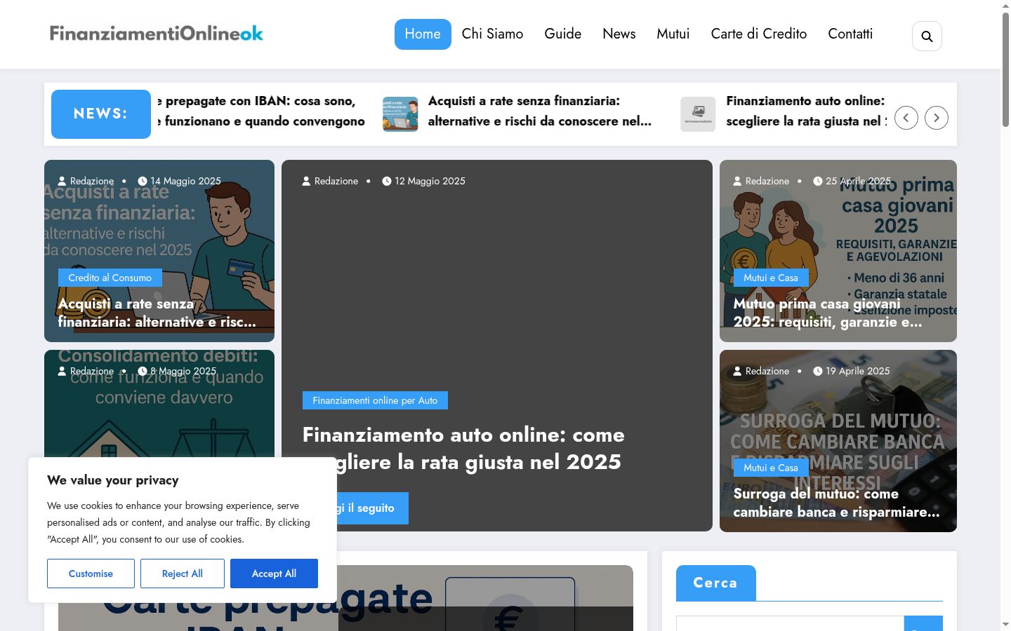 Screenshot tal-banner tal-kunsens muri qabel kwalunkwe interazzjoni