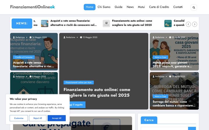 Screenshot of finanziamentionlineok.it