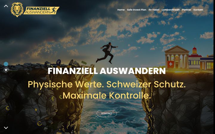 Screenshot of finanziell-auswandern.com