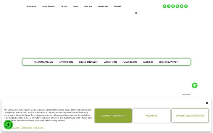 Posnetek zaslona finanzielle.de