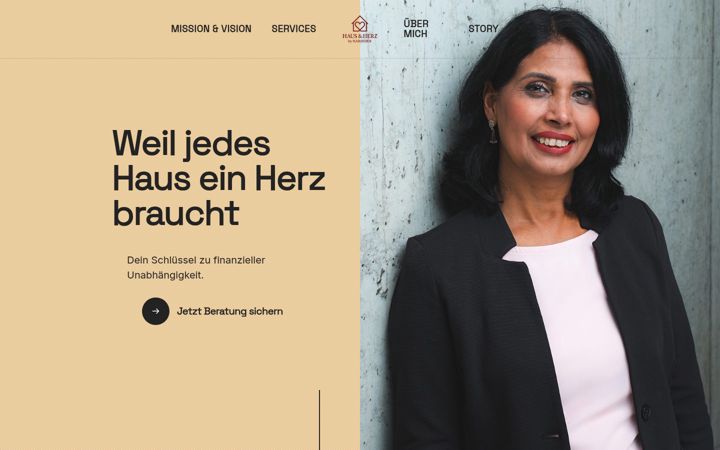 Screenshot of finanzierenmitherz.de