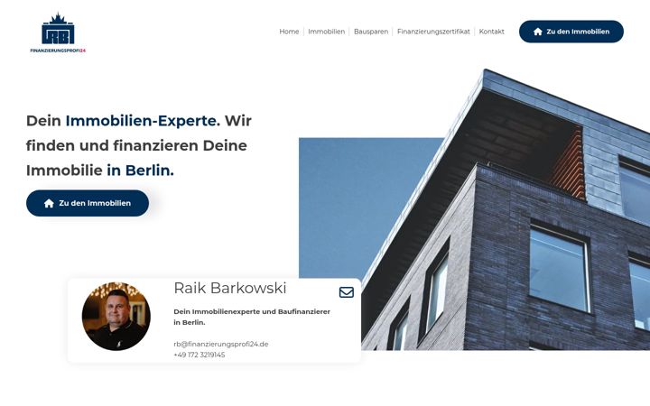 Posnetek zaslona finanzierungsprofi24.de