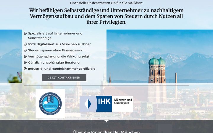 Screenshot of finanzkanzlei-muenchen.de