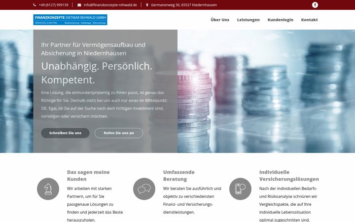 Screenshot of finanzkonzepte-rehwald.de