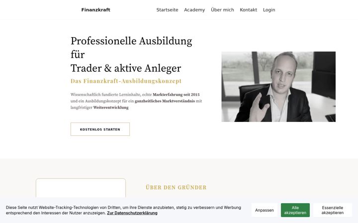 Screenshot of finanzkraft.finance