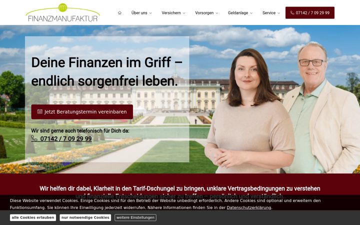 Screenshot of finanzmanufaktur.com