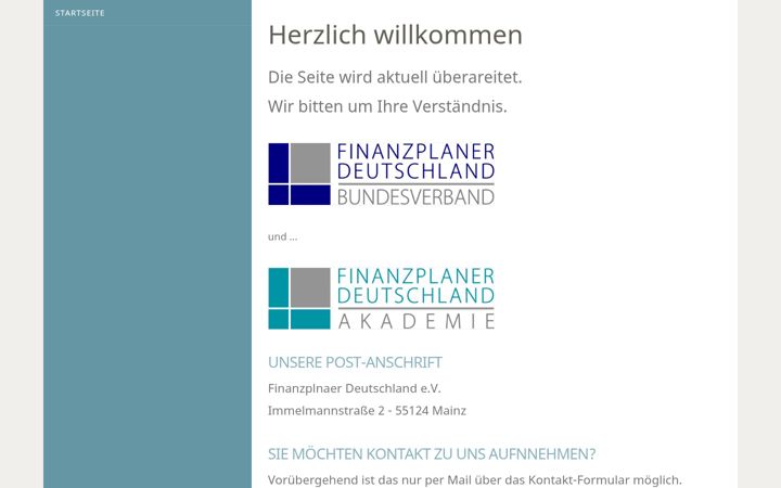 Screenshot of finanzplaner-deutschland.de