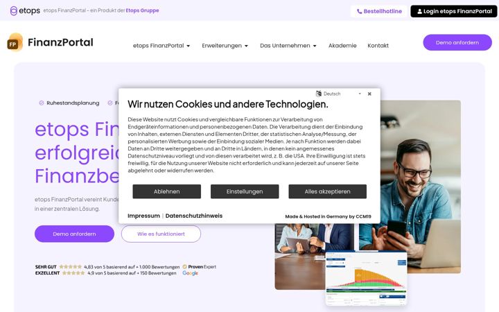 Zrzut ekranu finanzportal24.de