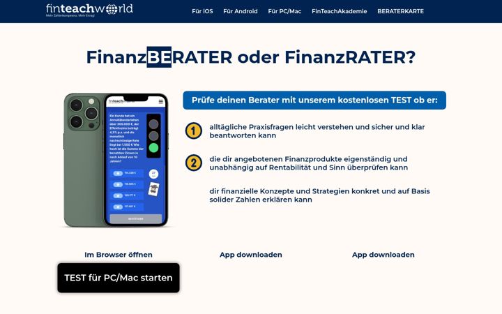 Zrzut ekranu finanzrater.de