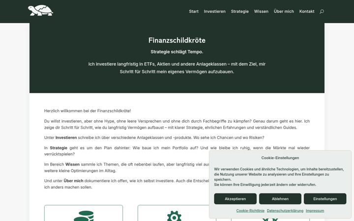 Zrzut ekranu finanzschildkroete.de