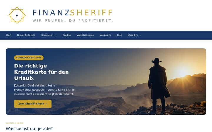 Zrzut ekranu finanzsheriff.de