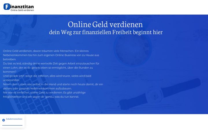 Zrzut ekranu finanztitan.de