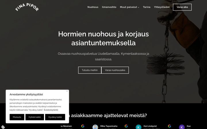 Zrzut ekranu finapipor.fi