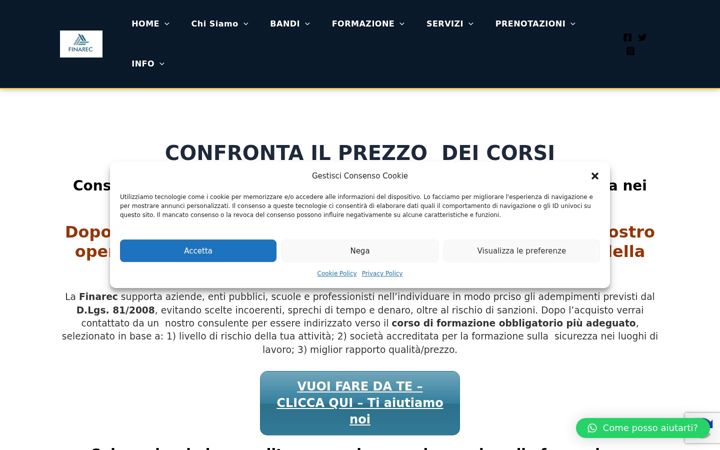 Screenshot of finarec.it