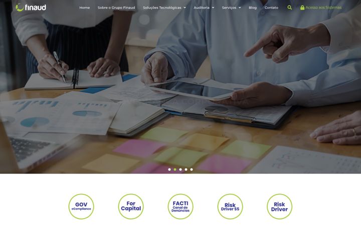 Screenshot of finaud.com.br