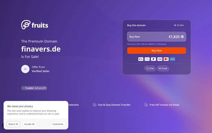 Screenshot of finavers.de