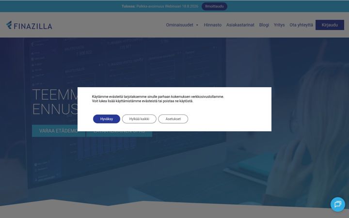 Screenshot of finazilla.fi
