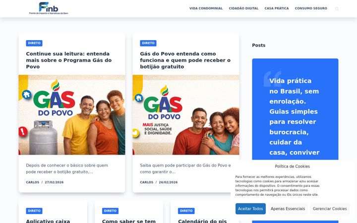 Screenshot of finb.com.br