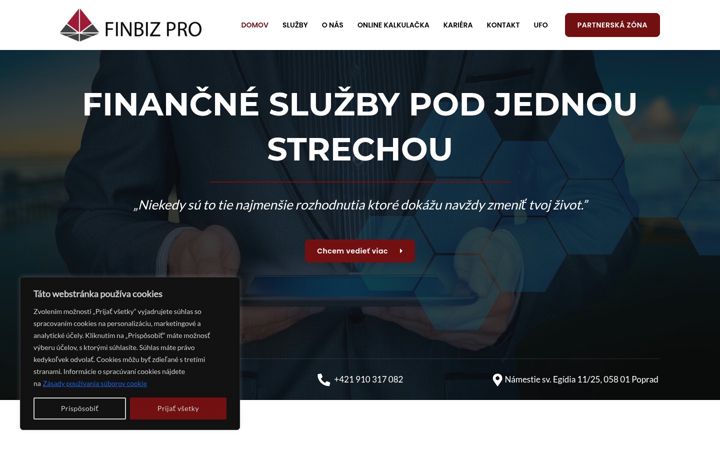 Screenshot of finbizpro.sk