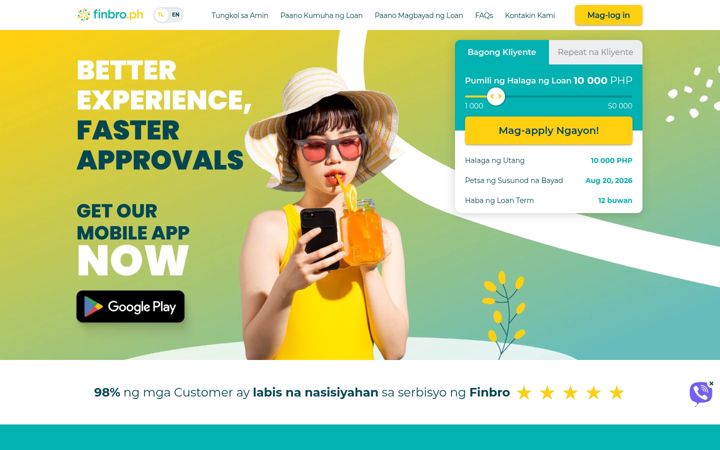 Screenshot of finbro.ph