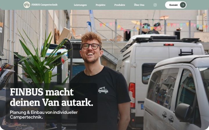 Screenshot of finbus-camper.de