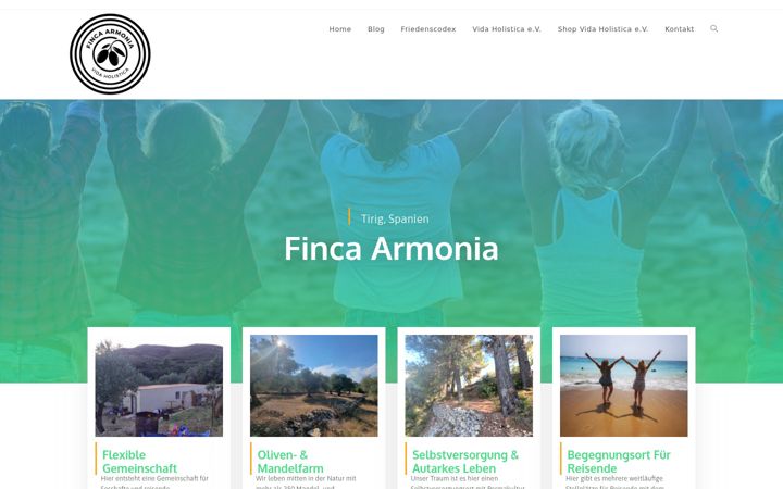 Screenshot of finca-armonia.info