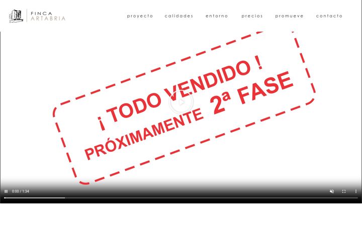 Screenshot of fincaartabria.com