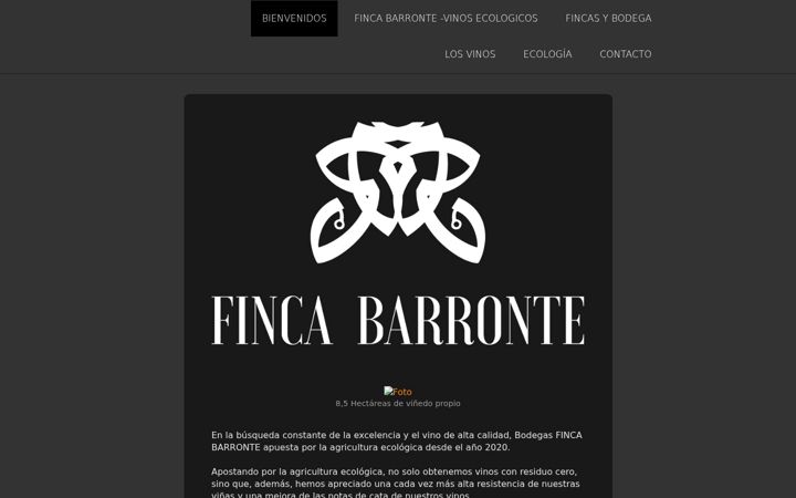 Screenshot of fincabarronte.com