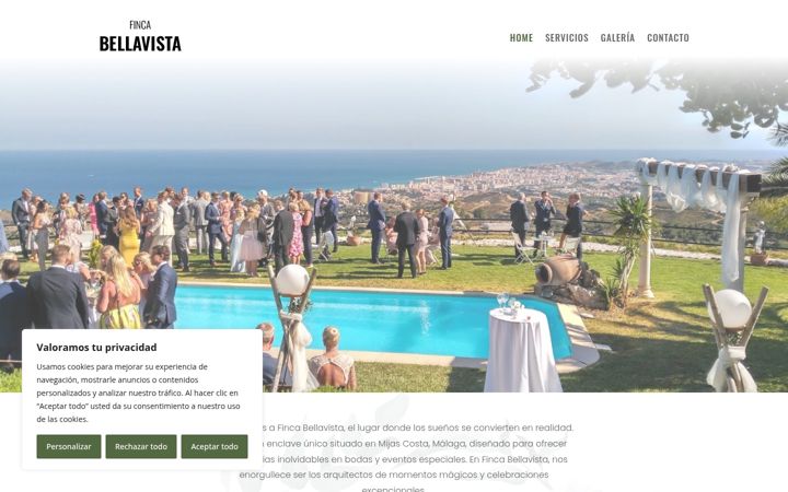 Screenshot of fincabellavista.es