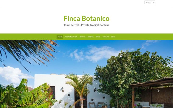 Screenshot of fincabotanico.com