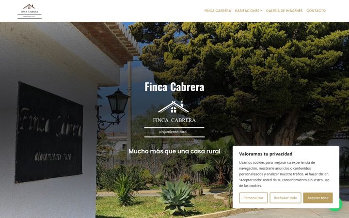 Screenshot of fincacabrera.es