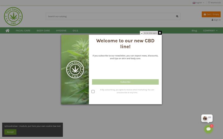 Screenshot of fincacanariascbd.com