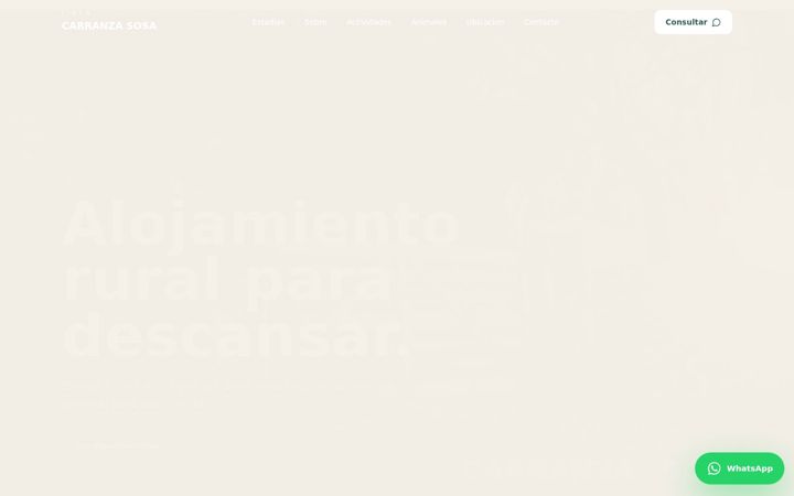 Screenshot of fincacarranzasosa.com