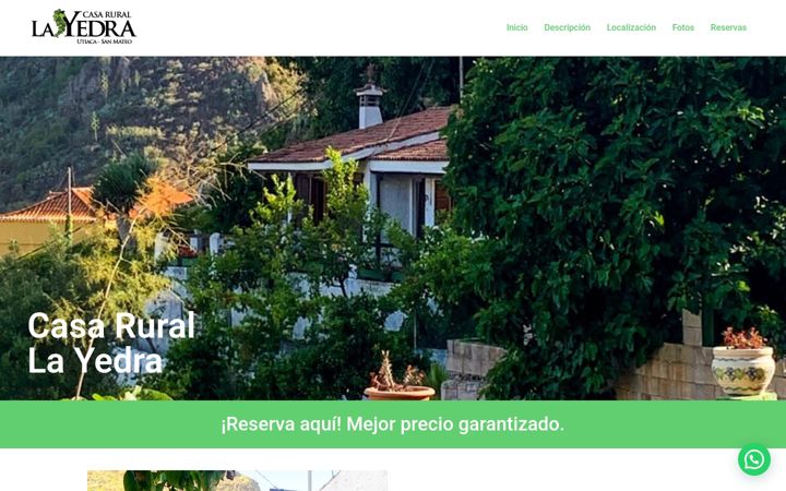 Screenshot of fincacasarurallayedra.com