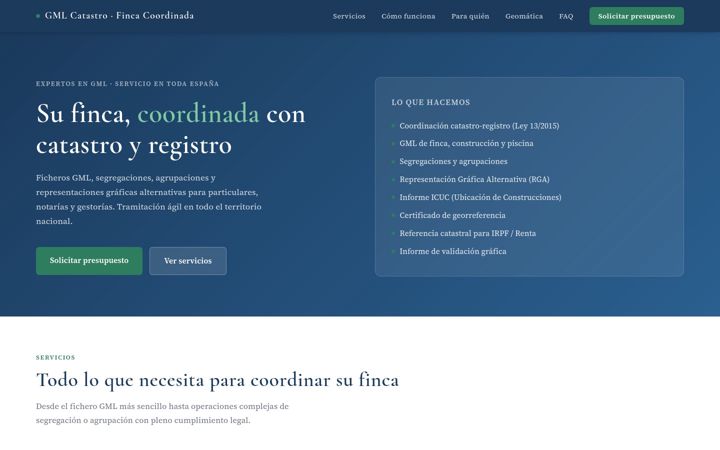Screenshot of fincacoordinada.com