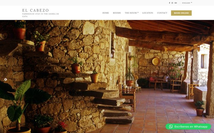 Screenshot of fincaelcabezo.com