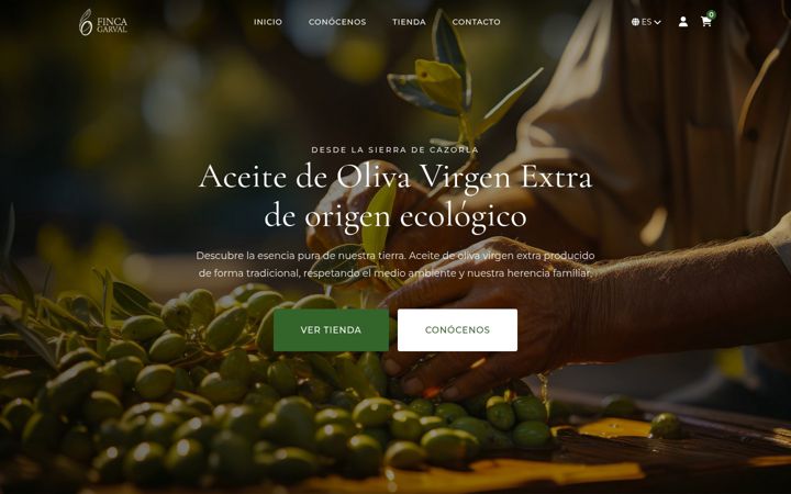 Screenshot of fincagarval.com