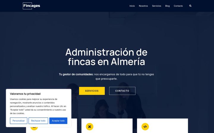 Screenshot of fincages.com