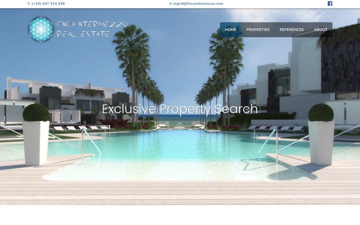 Screenshot of fincaintermezzo.com