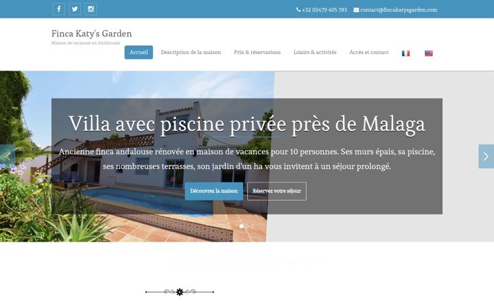 Screenshot of fincakatysgarden.com