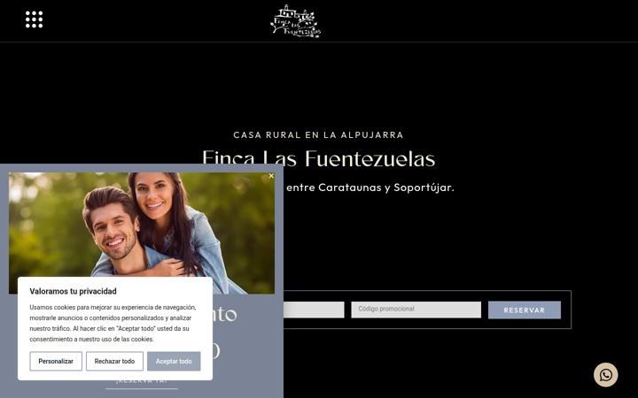 Screenshot of fincalasfuentezuelas.com