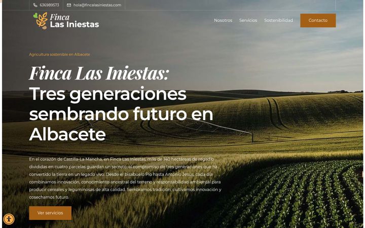 Screenshot of fincalasiniestas.com