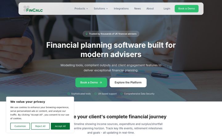 Screenshot of fincalc.co.uk