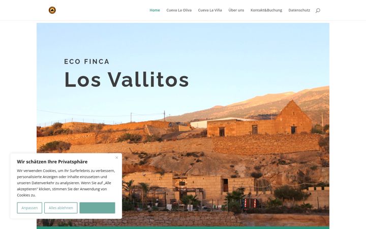 Screenshot of fincalosvallitos.com