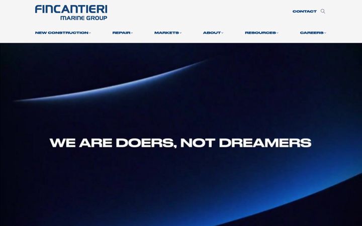 Screenshot of fincantierimarinegroup.com