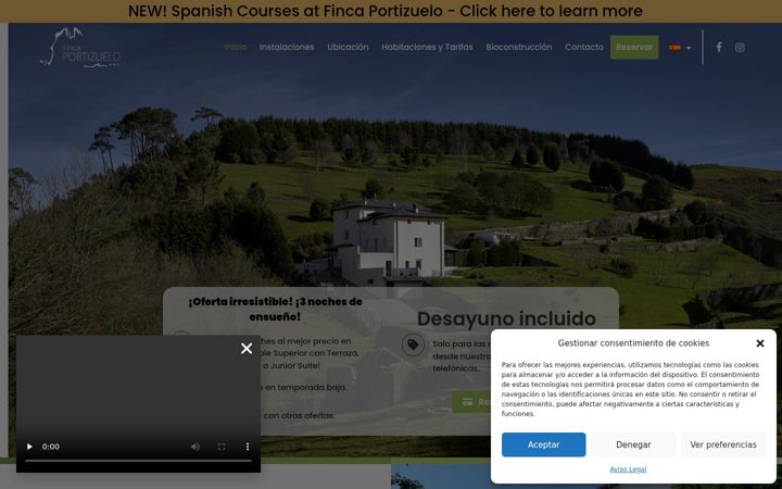 Screenshot of fincaportizuelo.com