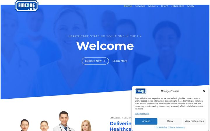 Screenshot of fincare.uk